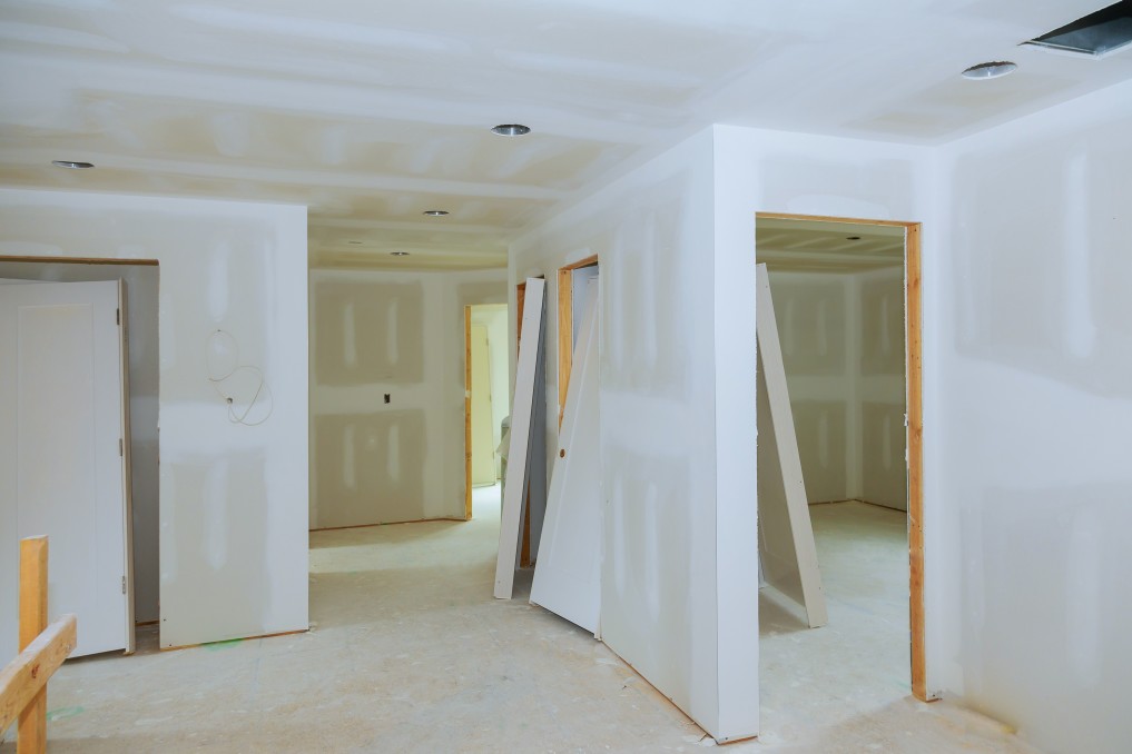 home renovation of new construction of drywall plasterboard interior room t20 bAoXz9